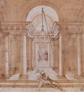Un soldato davanti alla cella di San Pietro da Raffaello Sanzio Raphael